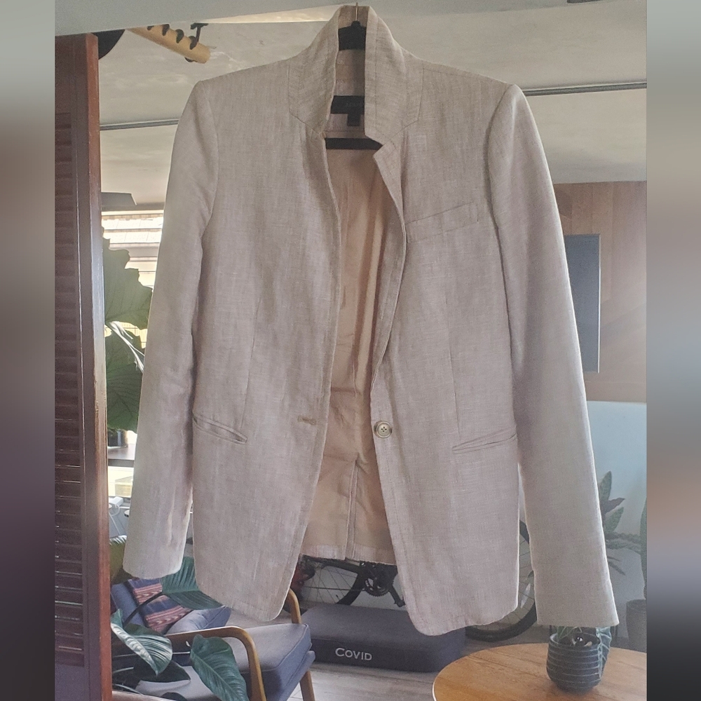 J. CREW Linen Regent Blazer size 8